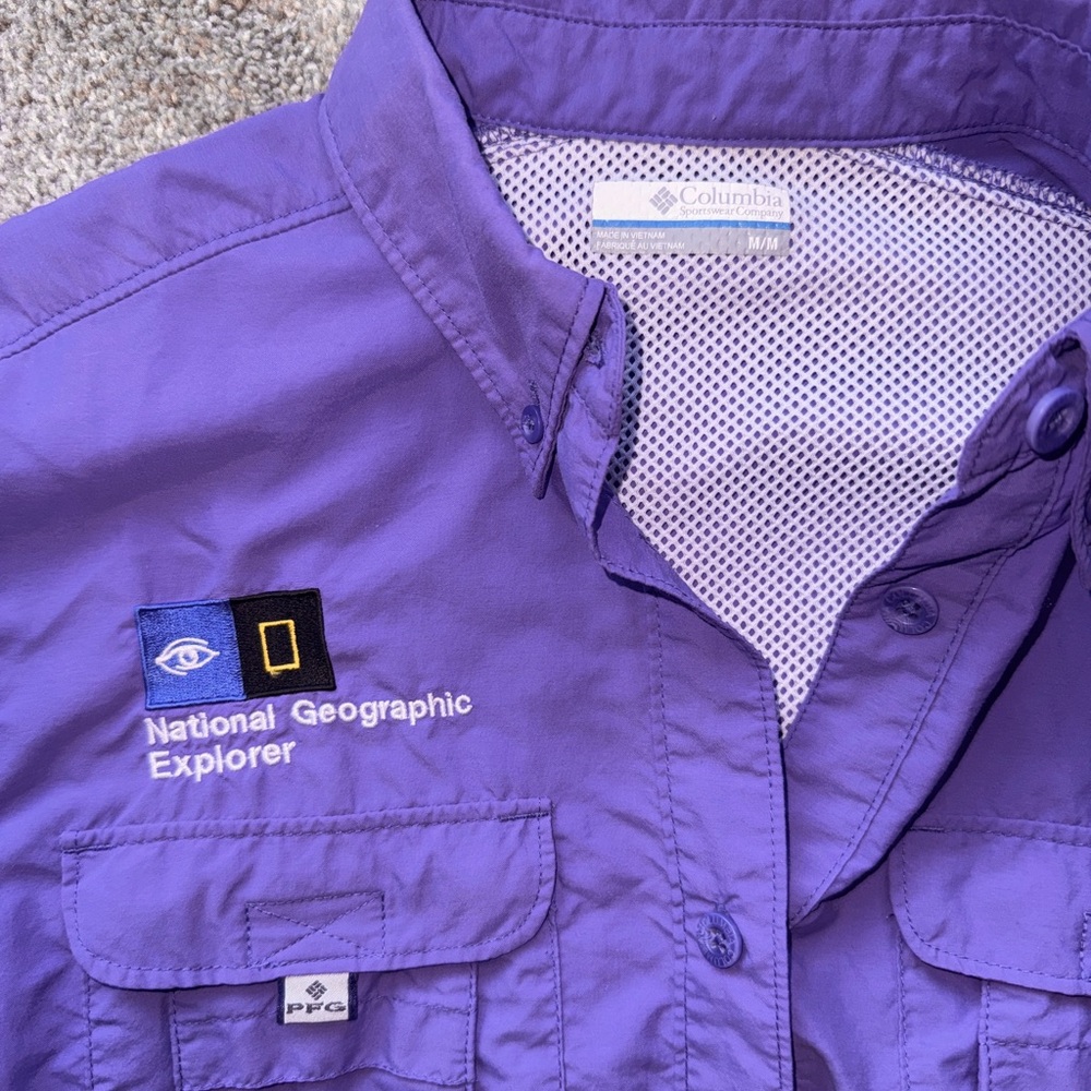 Columbia Womens PFG (Performance Fishing Gear) Bahama II LS Button Shirt, M EUC - Picture 6 of 6
